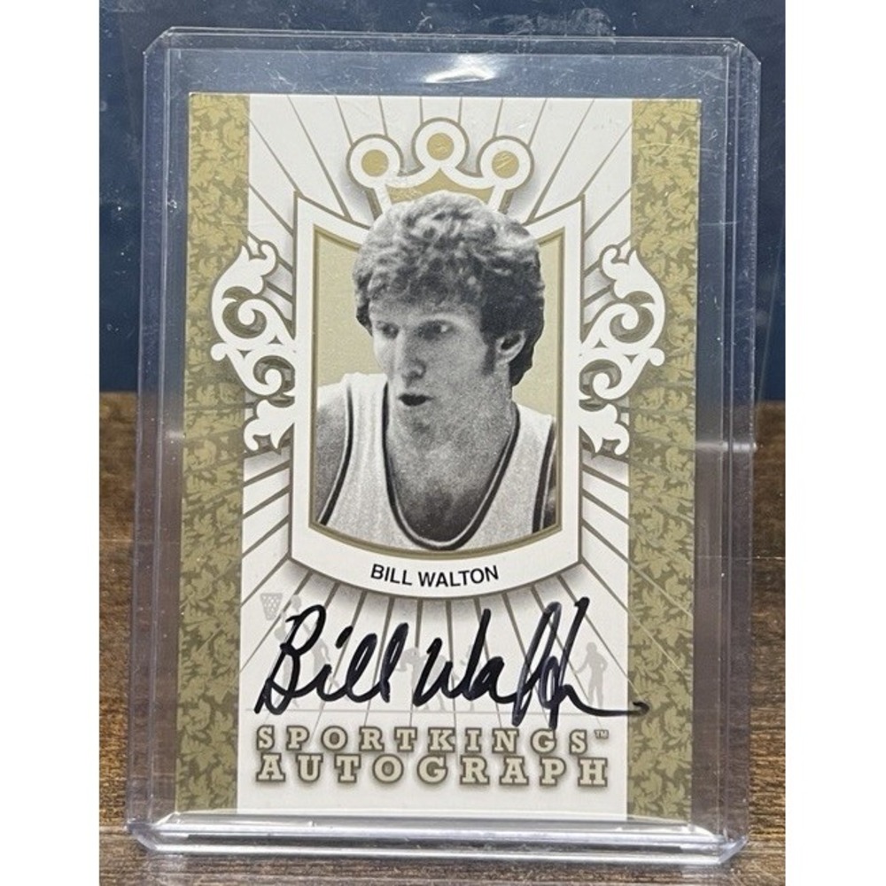 2012 Sportkings Series #A-BW1 Bill Walton Autographs Auto Gold Version Signed